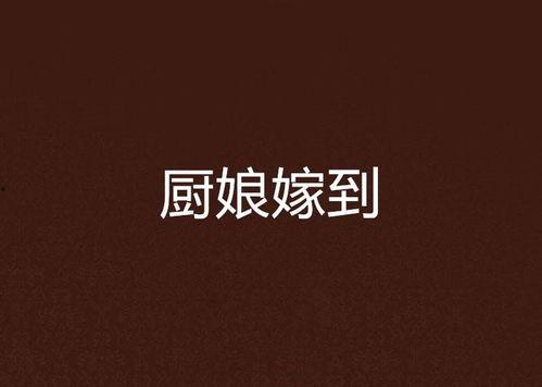 厨娘嫁到,传奇厨艺与浪漫爱情的完美融合